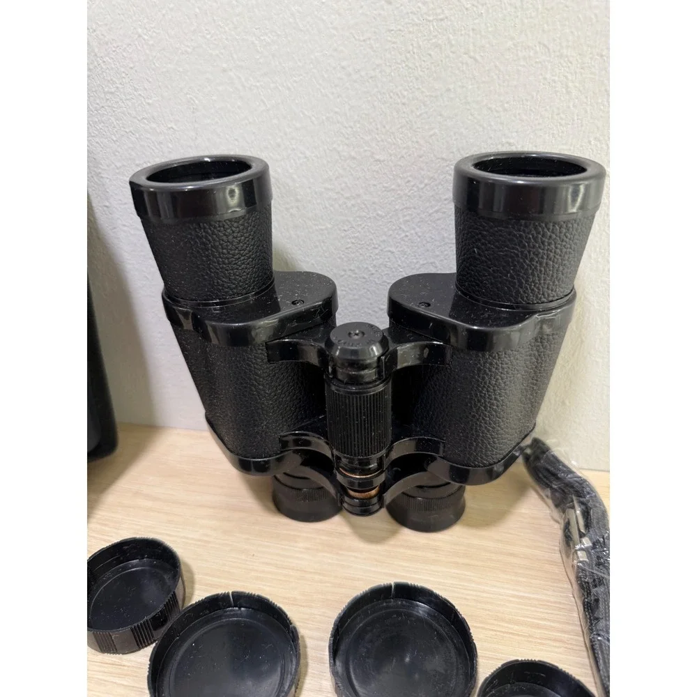 3Com 7X35 Binoculars Luminous Field Optics with Carrying Case and Lens Caps